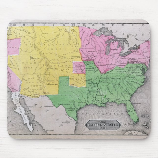 Map of the United States Mouse Pad (Front)