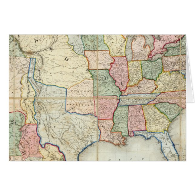 Map of The United States of America (Front Horizontal)
