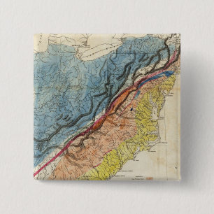 Map of the United States of America 3 15 Cm Square Badge