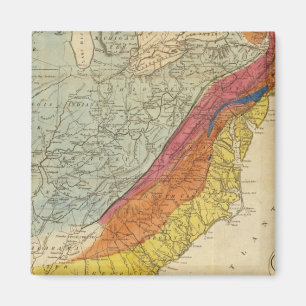 Map of the United States of America 4 Magnet