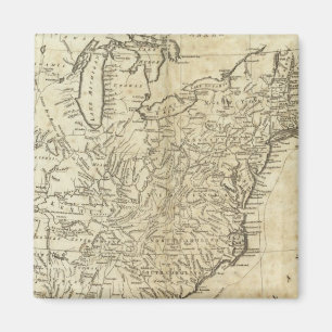 Map of the United States of America Magnet