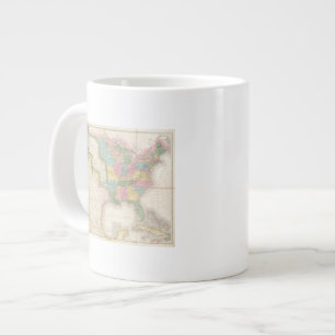 Map of the United States Of North America Large Coffee Mug