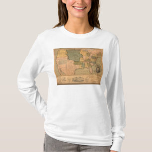 Map of The United States with George Washington T-Shirt
