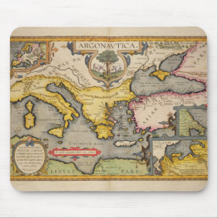 Map of the Voyage of the Argonauts Mouse Pad