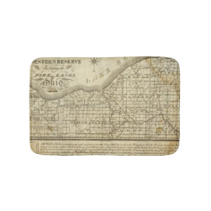 Map of The Western Reserve Bath Mat