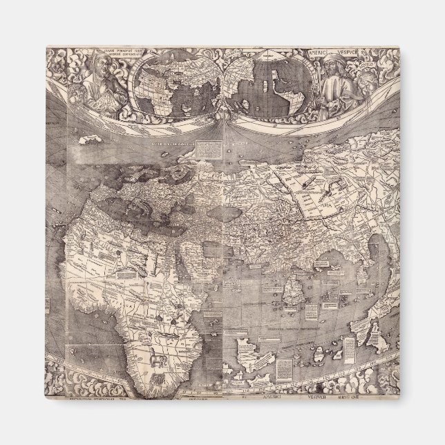 Map of the World | 1507 Magnet (Front)
