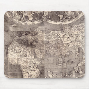 Map of the World 1507 Mouse Pad