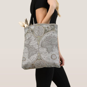 Map of the World 1676 Tote Bag