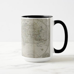 Map of the world 1736 mug
