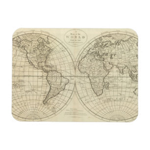 Map of the World 2 2 Magnet
