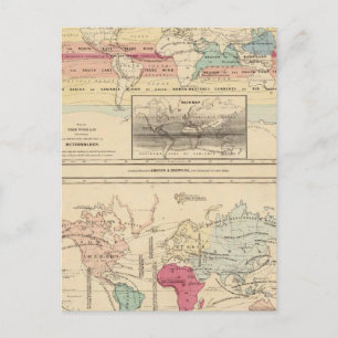 Map of The World 2 Postcard