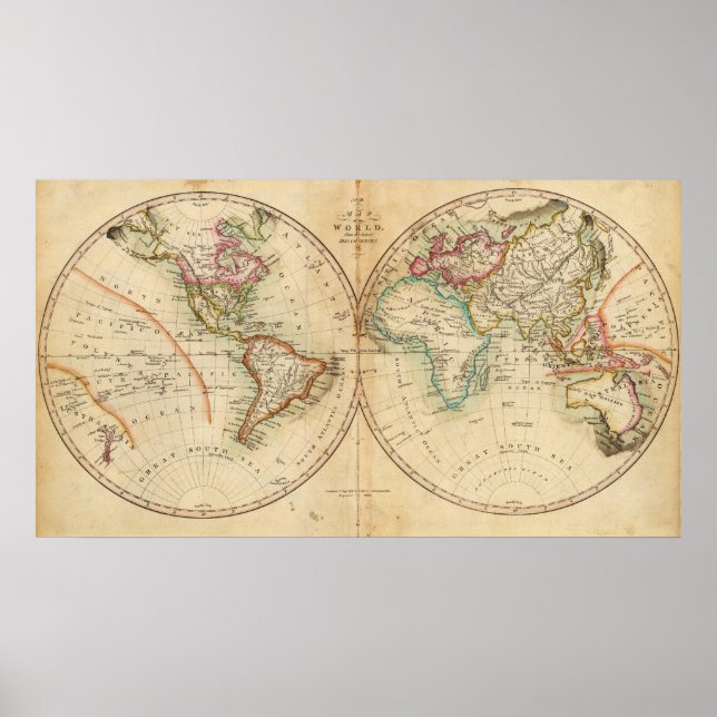 Map of the World 3 Poster (Front)