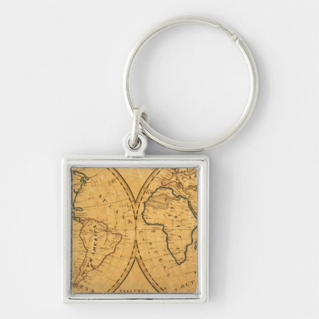 Map of the World 5 Key Ring (Front)