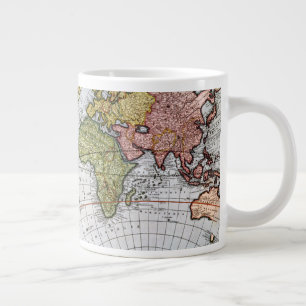 Map of the World Large Coffee Mug