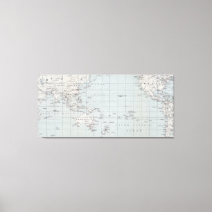 Map of the World on Mercator's Projection Canvas Print