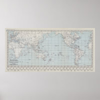 Map of the World on Mercator's Projection