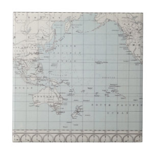 Map of the World on Mercator's Projection Tile