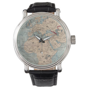 Map of the world on Mercator's projection Watch