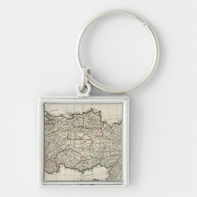 Map of Turkey Key Ring (Front)