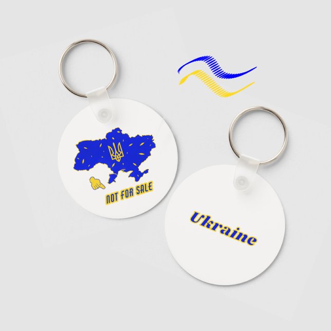 Map of Ukraine Key Ring (Creator Uploaded)