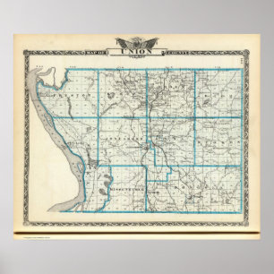 Map of Union County Poster