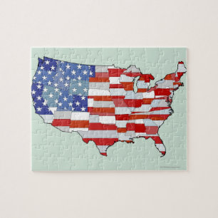 Map of United States of America Jigsaw Puzzle