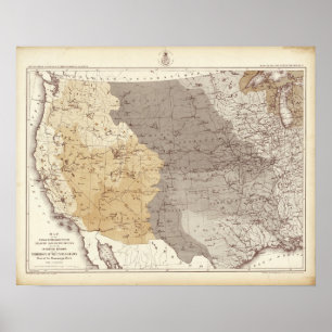 Map of US Drainage Areas Poster
