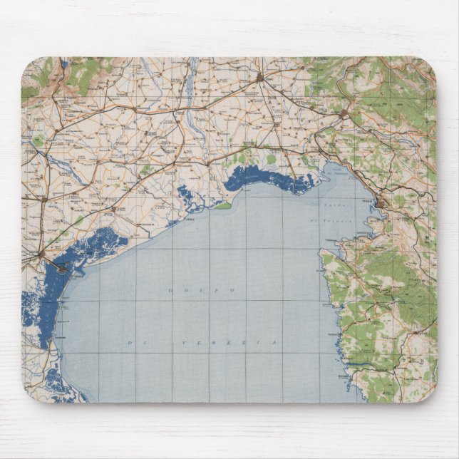 Map of Venice, Italy Mouse Pad (Front)