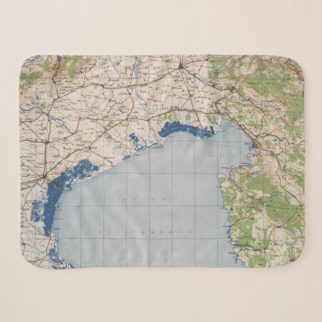 Map of Venice, Italy Sherpa Blanket (Front (Horizontal))