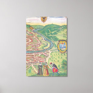 Map of Vienna Canvas Print