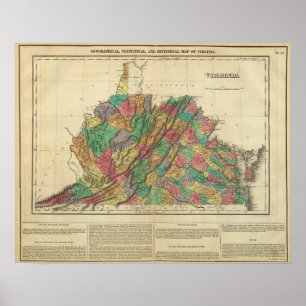 Map Of Virginia Poster