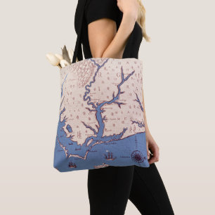 Map of Virginia Tote Bag