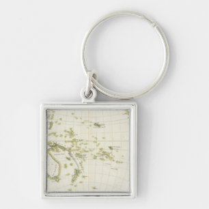 map of Volcano Girdle Key Ring