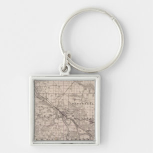 Map of Wapello County, State of Iowa Key Ring