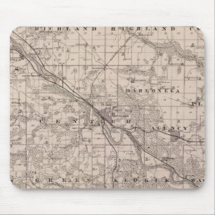 Map of Wapello County, State of Iowa Mouse Pad