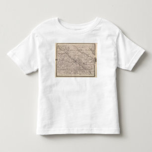 Map of Wapello County, State of Iowa Toddler T-Shirt