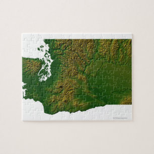 Map of Washington 3 Jigsaw Puzzle