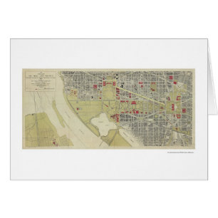 Map of Washington DC and the Mall 1917