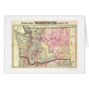Map of Washington Territory by JK Gill 1878