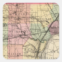 Map of Wayne County, Michigan