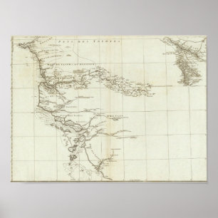 Map of West Africa Poster