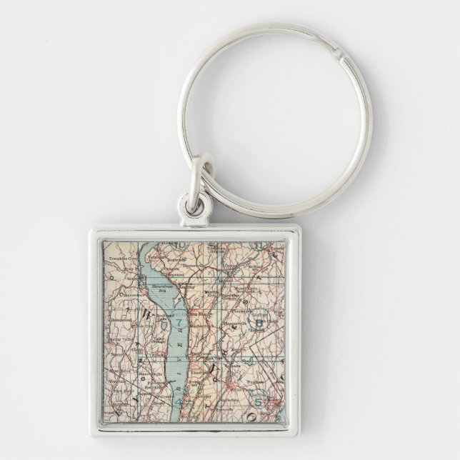 Map of Westchester County, New York Key Ring (Front)