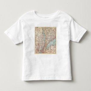 Map of Westchester County, New York Toddler T-Shirt