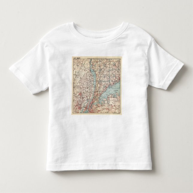 Map of Westchester County, New York Toddler T-Shirt (Front)