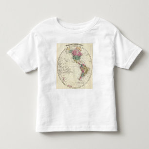 Map of Western Hemisphere Toddler T-Shirt