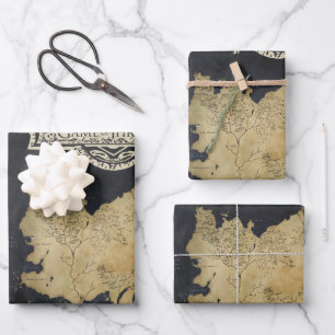 Map of Westeros Wrapping Paper Sheet