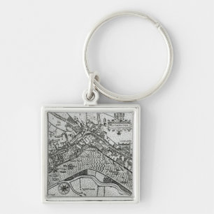Map of Westminster from 'Speculum Britannia' Key Ring
