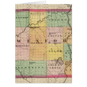 Map of Wexford County, Michigan