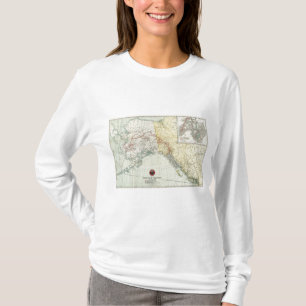 Map Of White Pass & Yukon Route And Connections T-Shirt