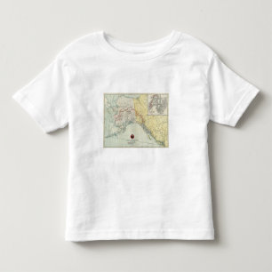 Map Of White Pass & Yukon Route And Connections Toddler T-Shirt